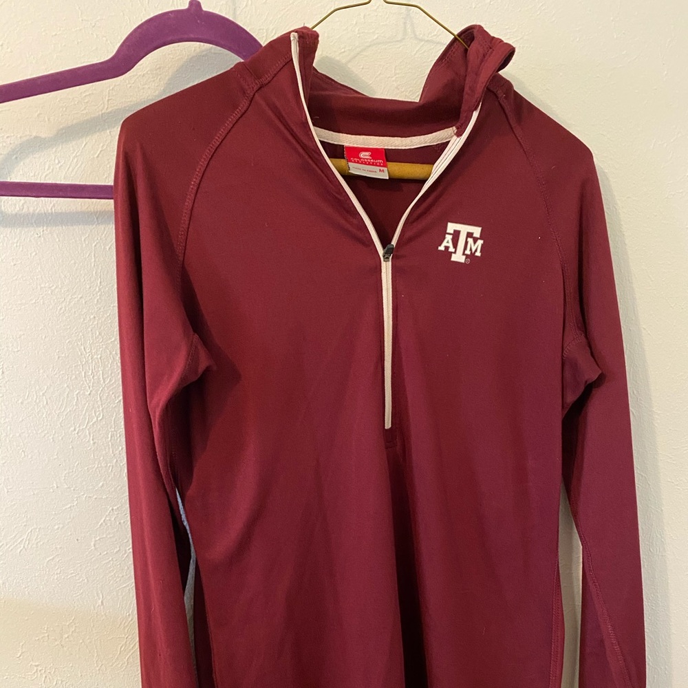 Texas a&m maroon half zip
